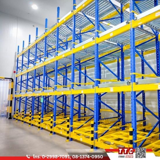 Push Back Pallet Racking System Push Back Pallet Racking System